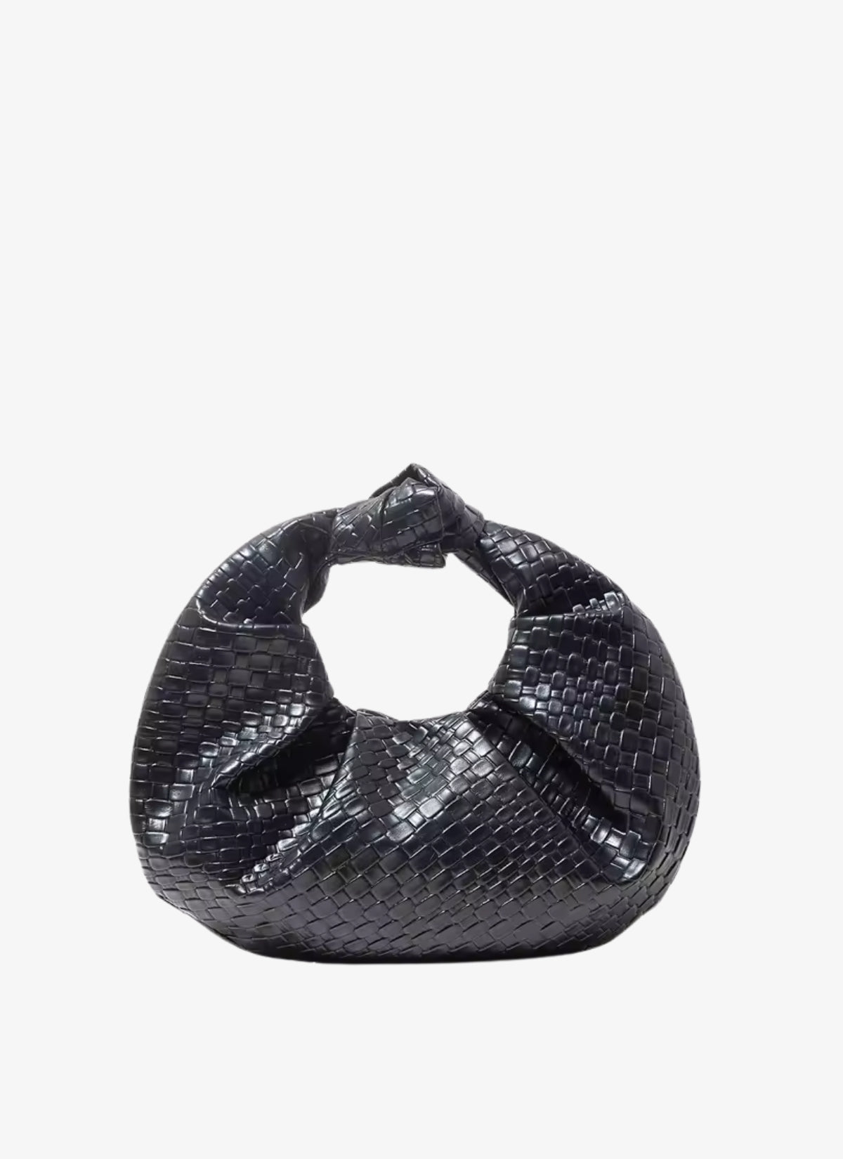 Eveline Mini Leather Woven Bag
