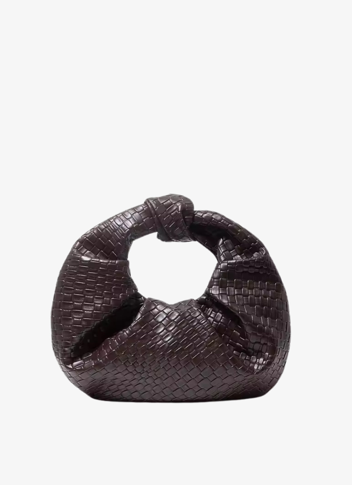 Eveline Mini Leather Woven Bag