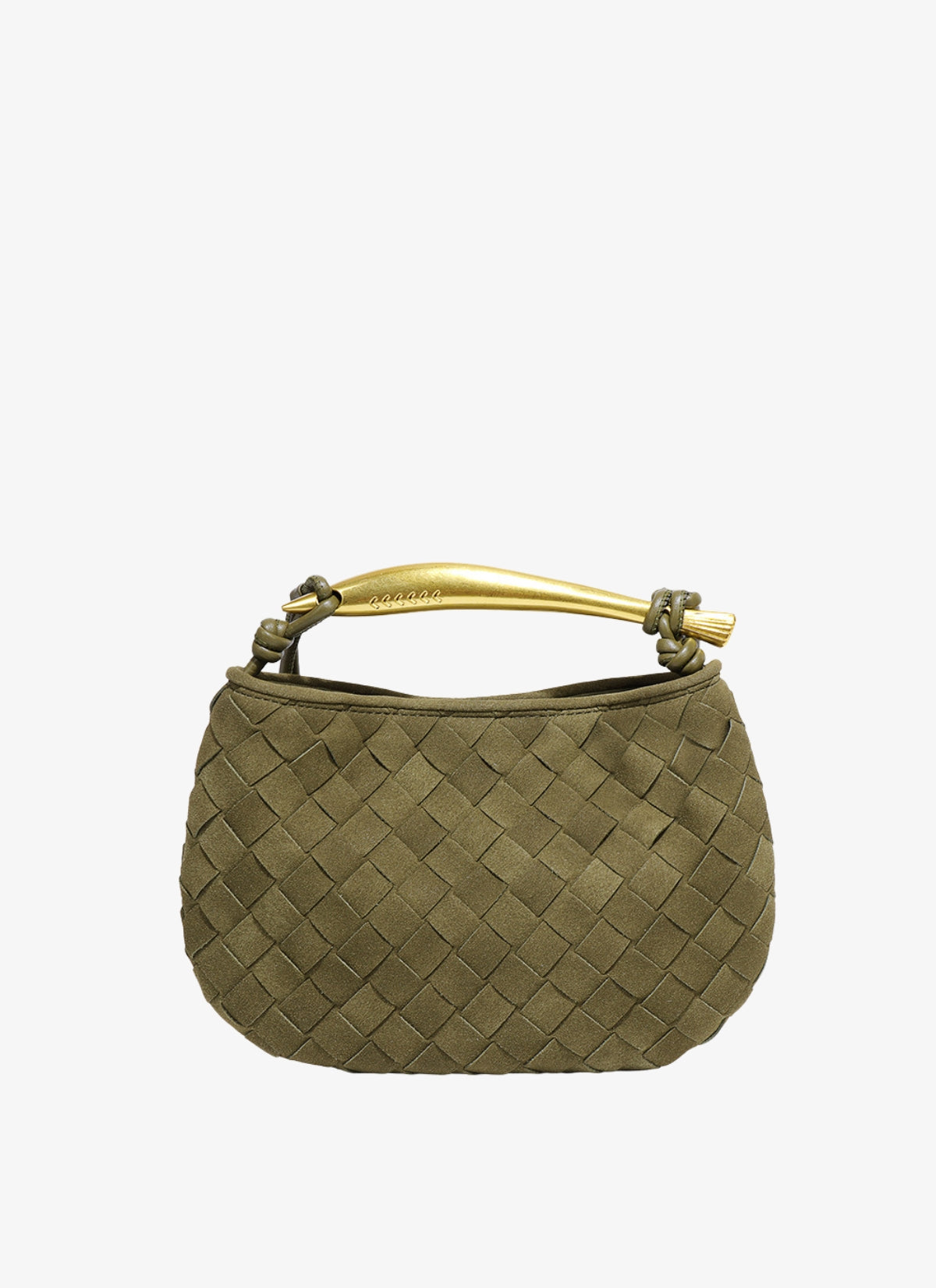 Estelle Mini Gold Handle Woven Bag