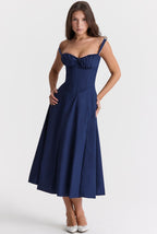 Eloisa Midi Dress - Blue