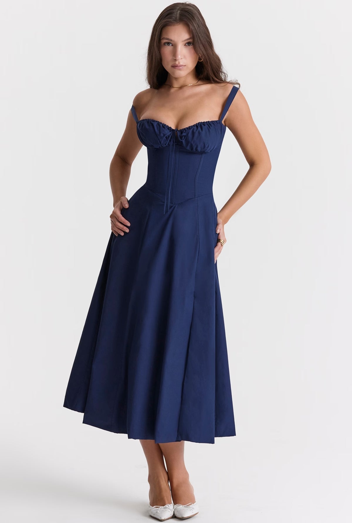 Eloisa Midi Dress - Blue