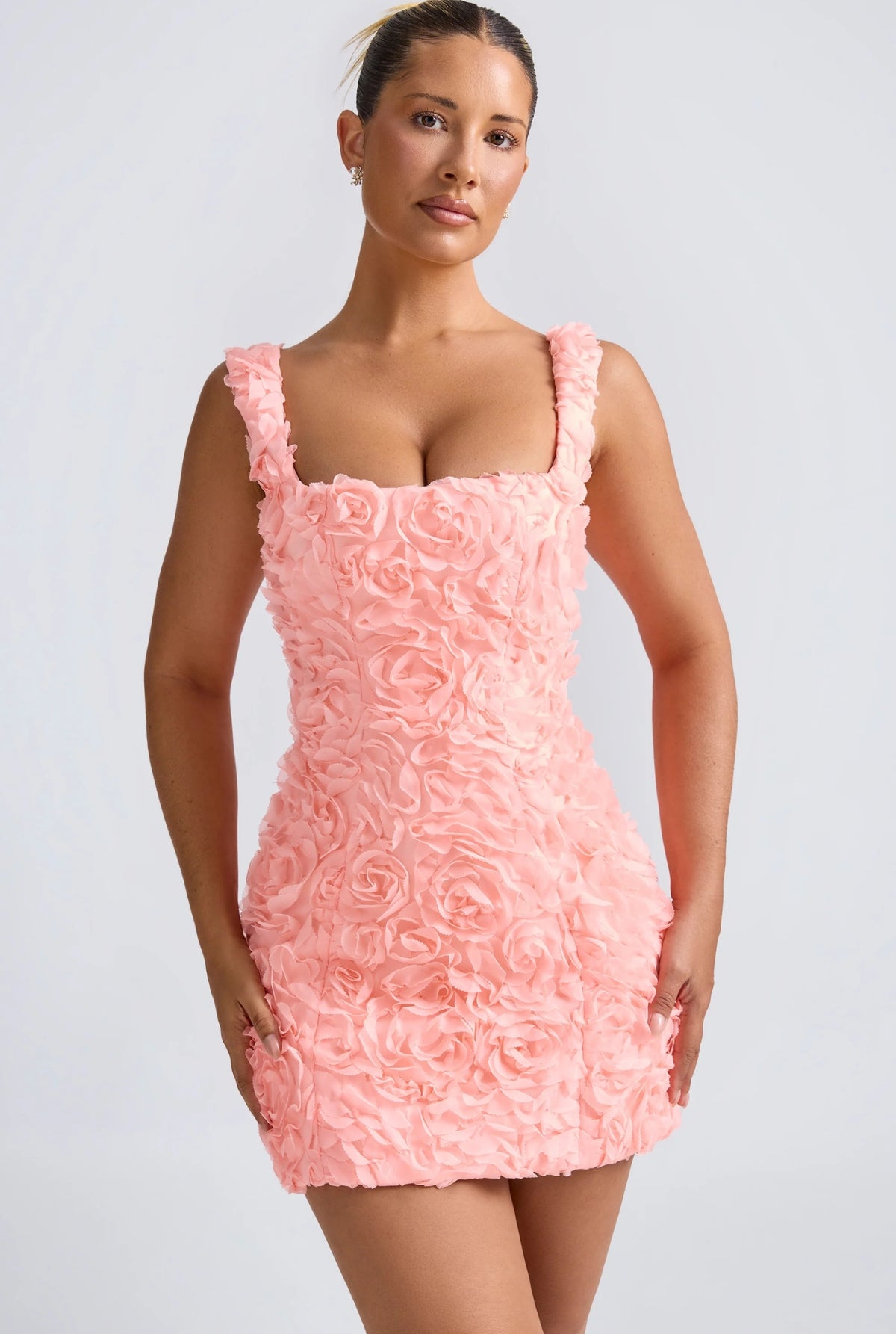 Liv Floral Corset Mini Dress - Pink