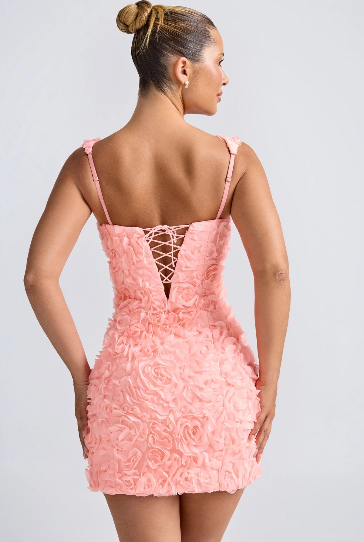 Liv Floral Corset Mini Dress - Pink