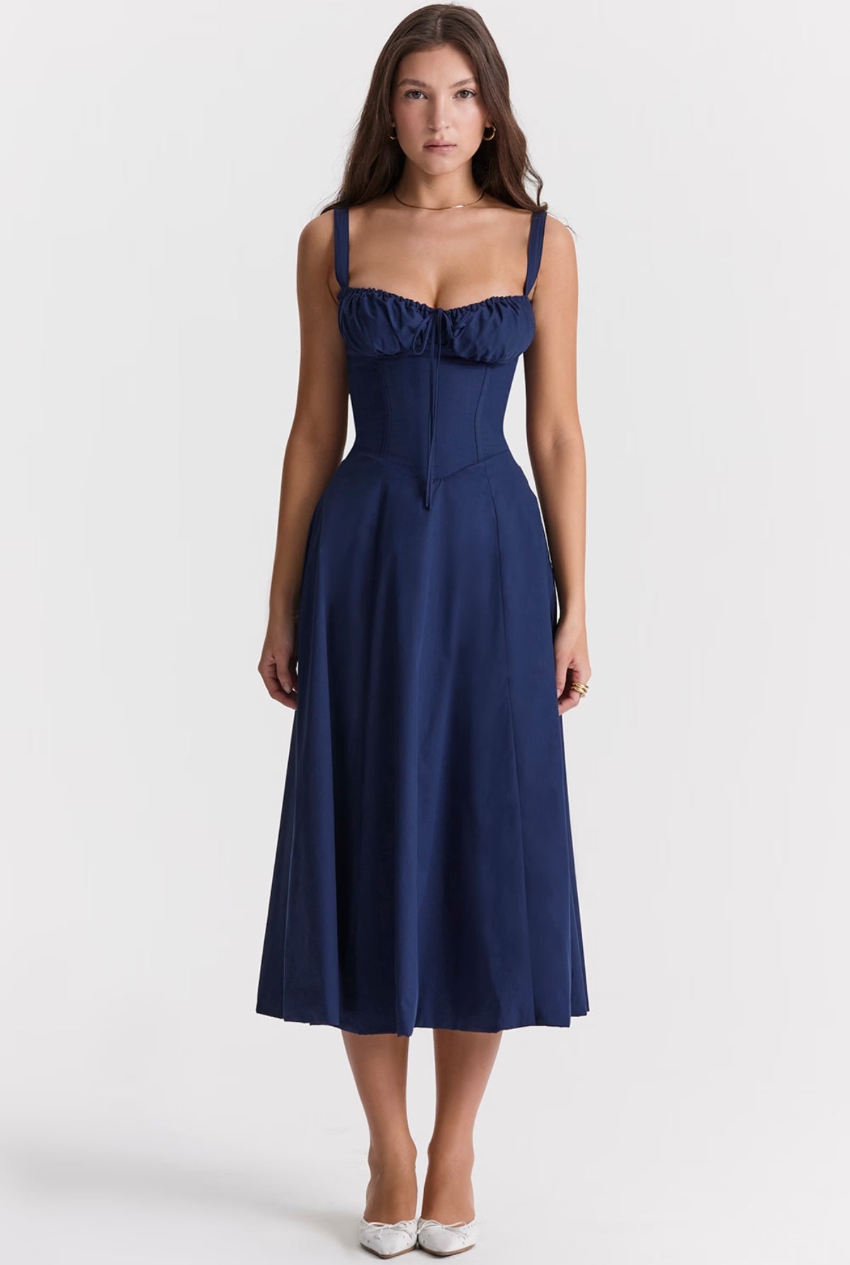 Eloisa Midi Dress - Blue