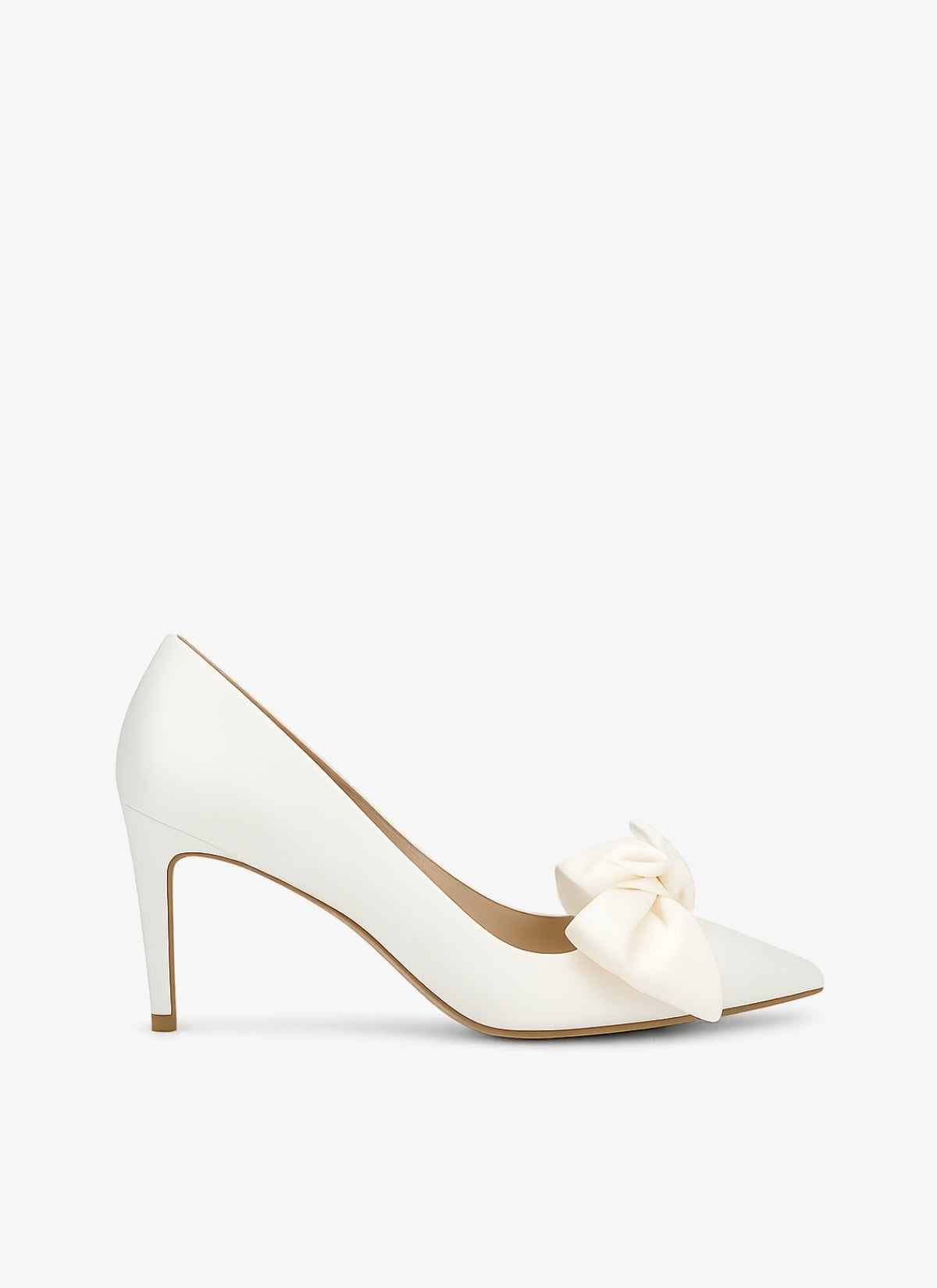 Nina  - In White Split Leather
