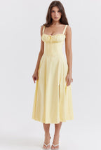 Eloisa Midi Dress - Yellow