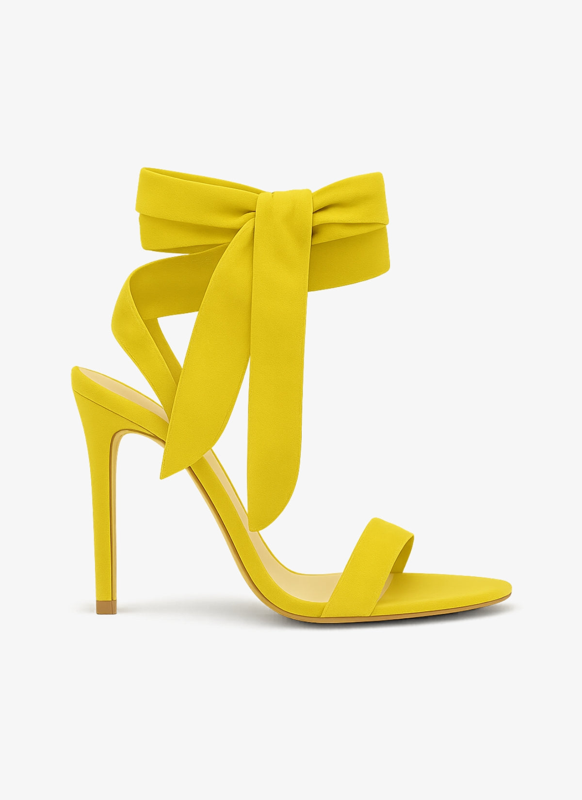 Elise - In Yellow Faux Suede
