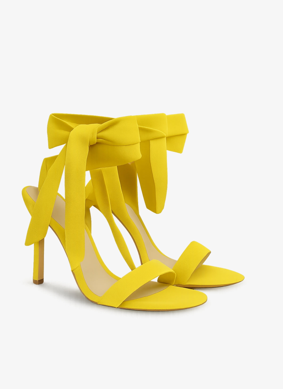 Elise - In Yellow Faux Suede