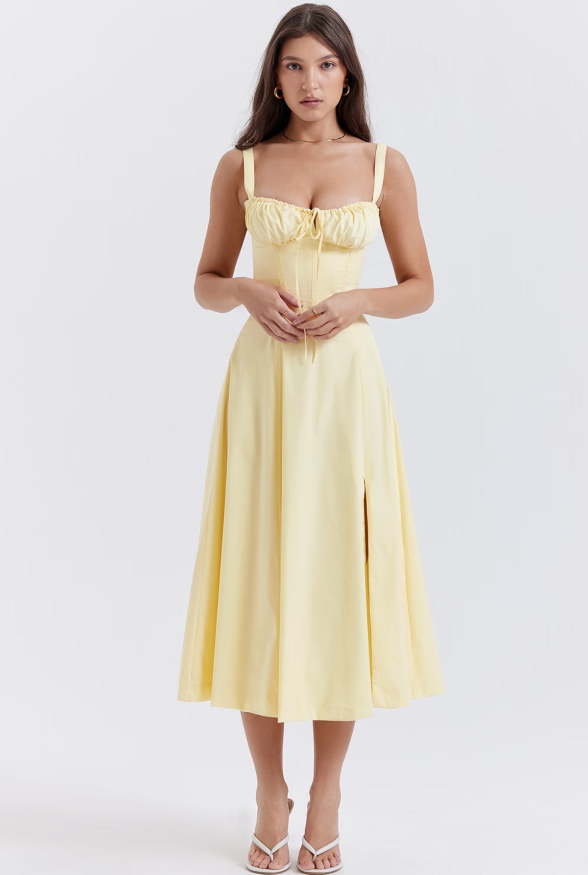 Eloisa Midi Dress - Yellow