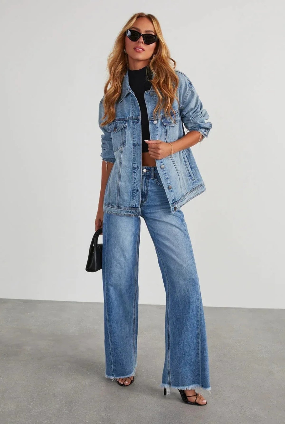'Delilah' Loose Casual Straight Wide Jeans