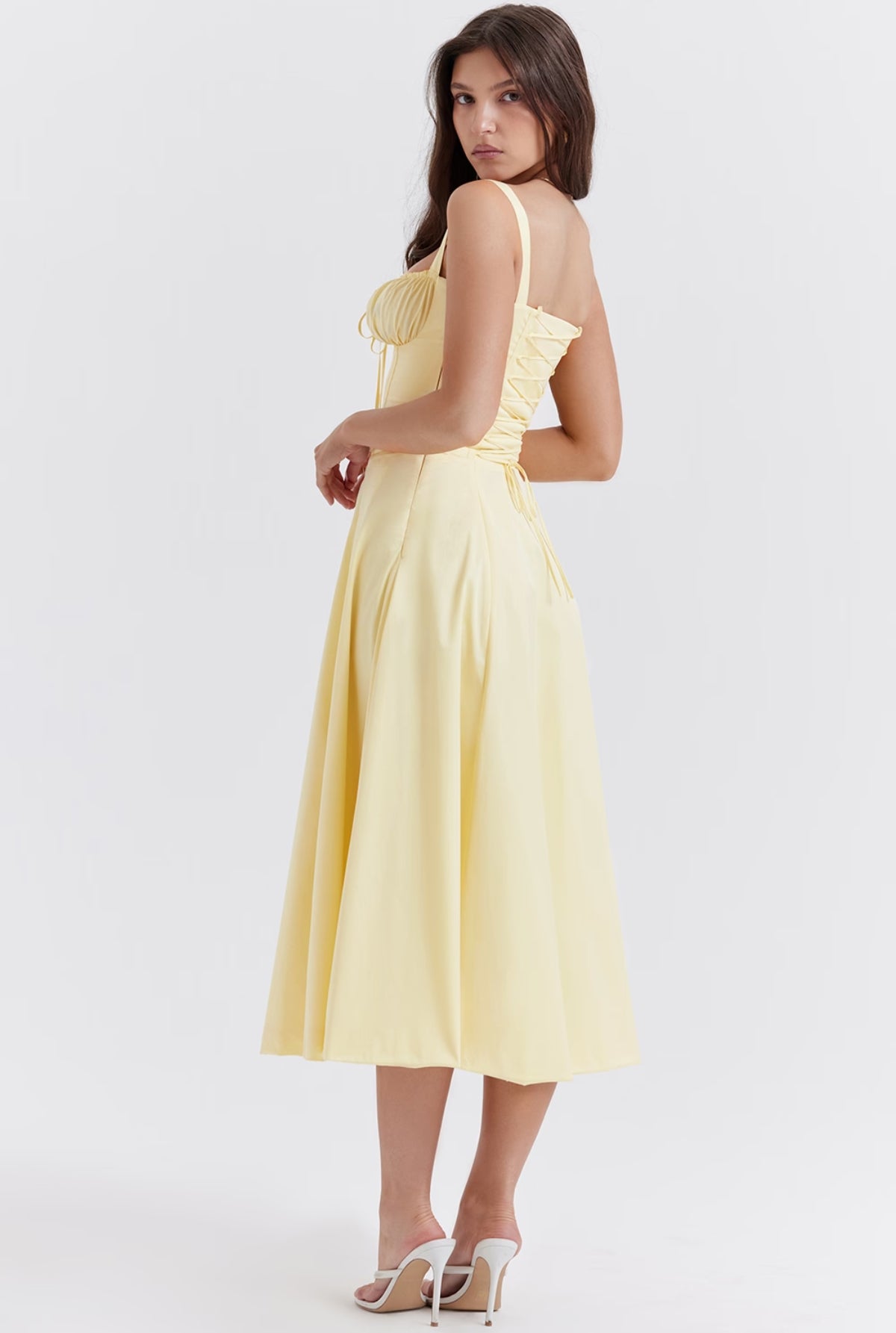 Eloisa Midi Dress - Yellow
