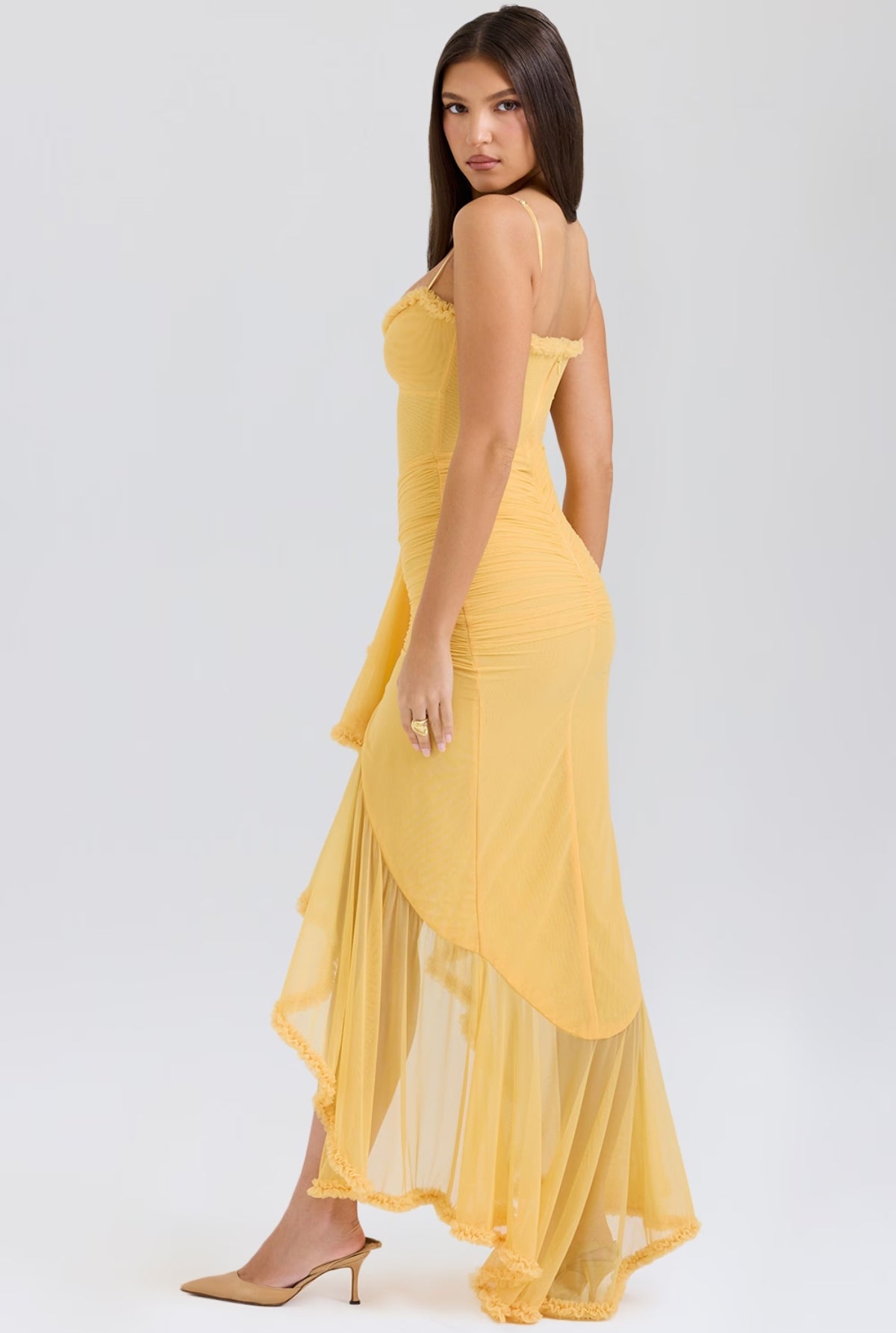 Jude Maxi Dress - Ruffled Apricot