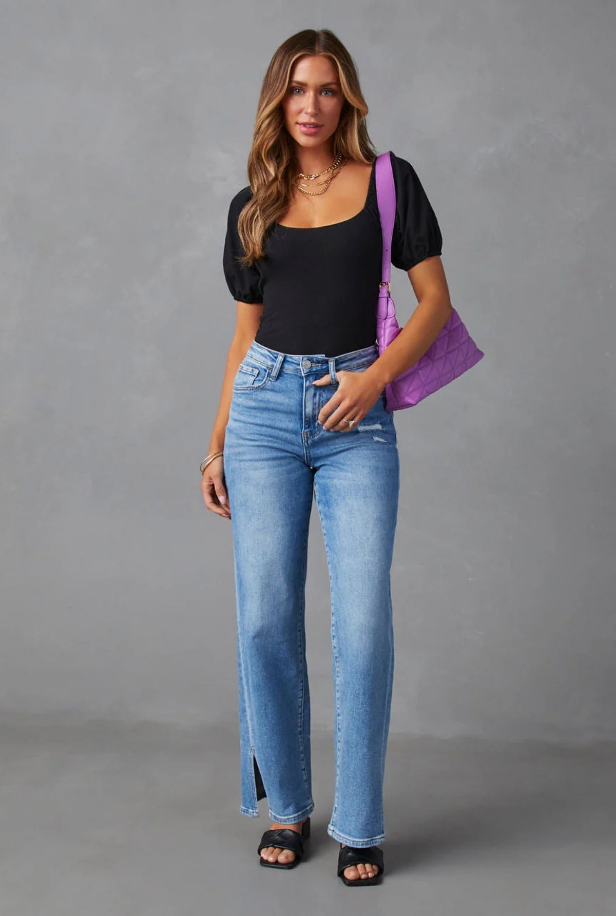 'Aura' High-Waisted Comfortable Slimming Jeans