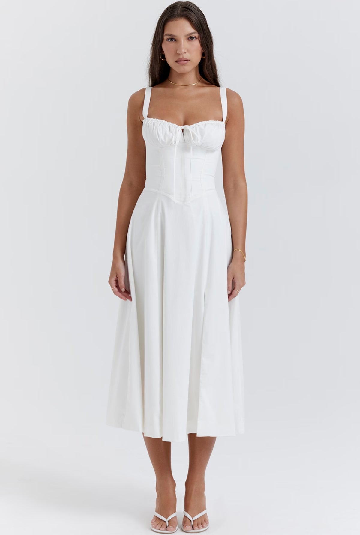 Eloisa Midi Dress - White