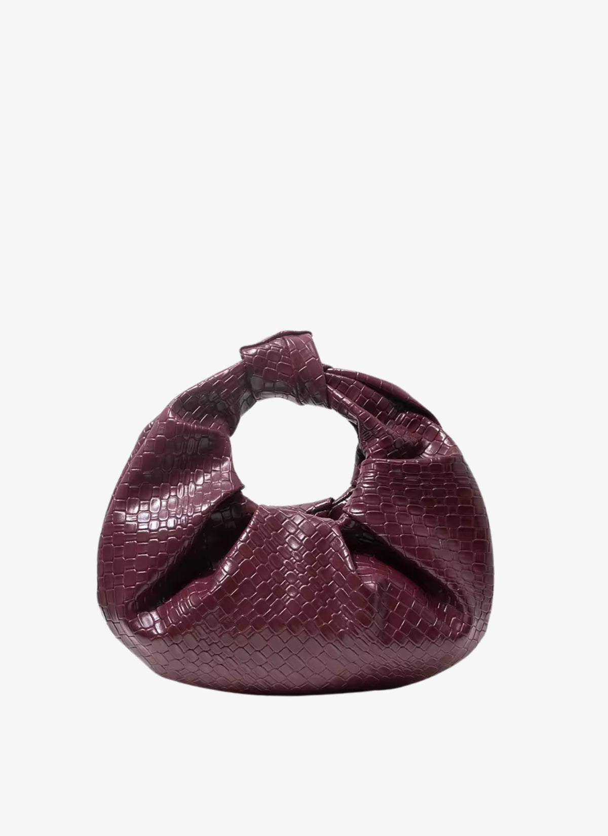 Eveline Mini Leather Woven Bag